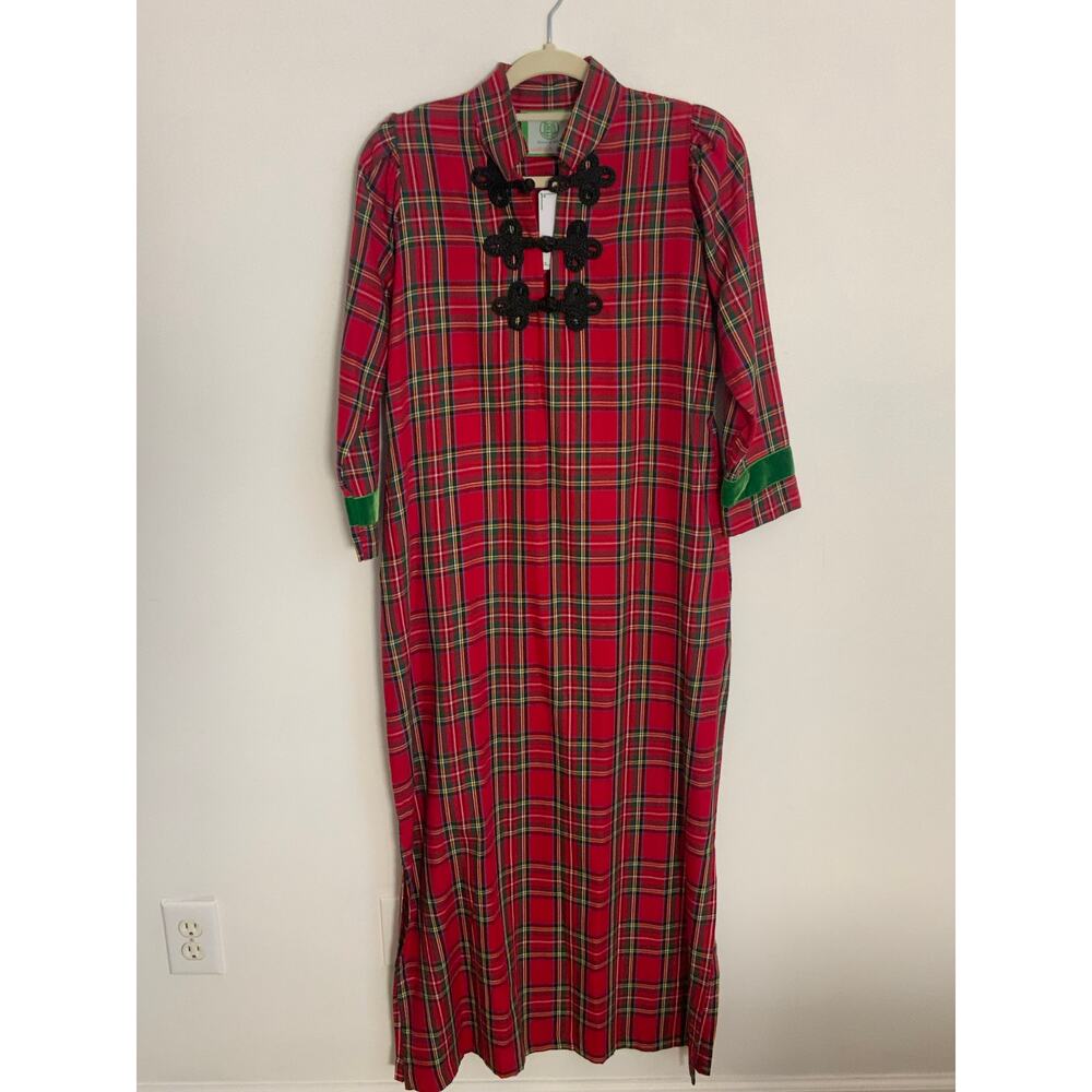 HOUSE OF MBR RED TARTAN BOUVIER LONG $385 NWT SIZE SMALL - Picture 6 of 15